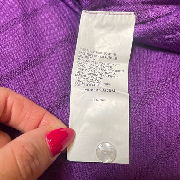 Callaway Golf Polo Shirt Purple Opti Dri Tech Size XL Cooling Wicking - Picture 5 of 8